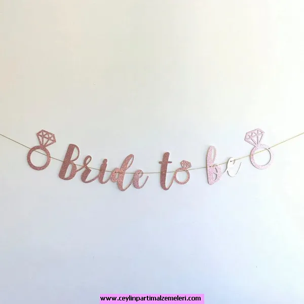 Bride To Be Banner Kaligrafi